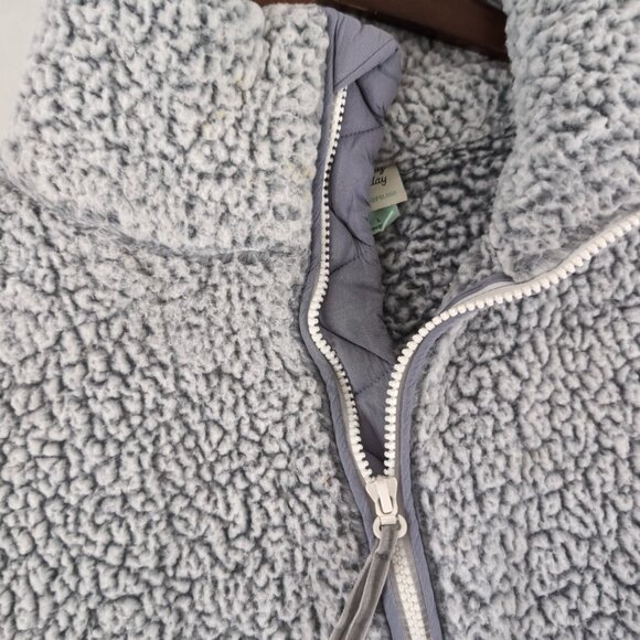 Saturday Sunday by Anthropologie Women's Light Grey Sweater Fleece, Large - Picture 5 of 8